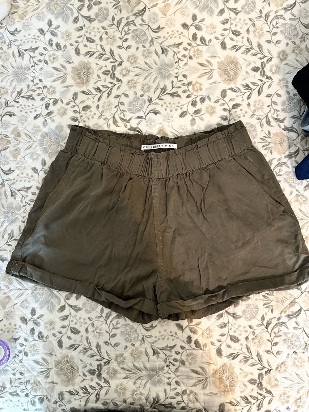 Celebrity Pink Olive Pull-On High Waist Women's Shorts